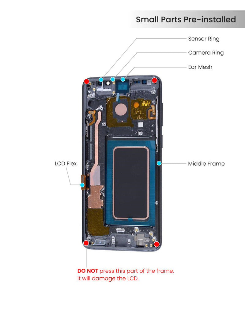 Samsung Galaxy S9 Plus Pantalla Con Bisel (Reacondicionada) (Gris)