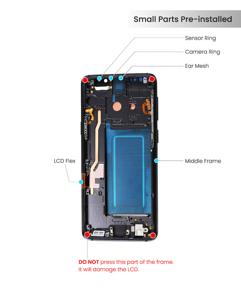 Samsung Galaxy S9 Pantalla Con Bisel (Reacondicionada) (Negro Medianoche)