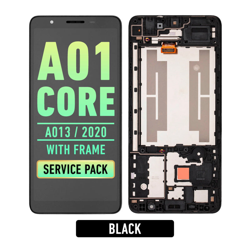 Samsung Galaxy A01 Core (A013 / 2020) Pantalla Con Bisel (TIPO-C / CONECTOR FPC ESTRECHO) (Reacondicionada) (Todos los colores)