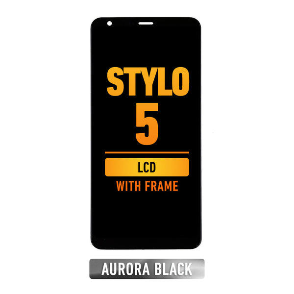 LG Stylo 5 Q720 Pantalla LCD Con Bisel (Reacondicionada) (Negro Aurora)