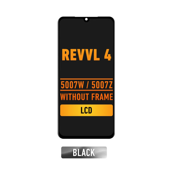 Alcatel 1V (5007 / 2020) / T-Mobile Revvl 4 5007W 5007Z - Pantalla LCD Sin Bisel (Reacondicionada) (Negro)