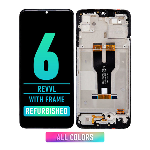 T-Mobile Revvl 6 Pantalla LCD Con Bisel (Reacondicionada) (Todos Los Colores)