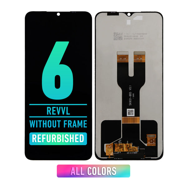 T-Mobile Revvl 6 Pantalla LCD Sin Bisel (Reacondicionada) (Todos Los Colores)