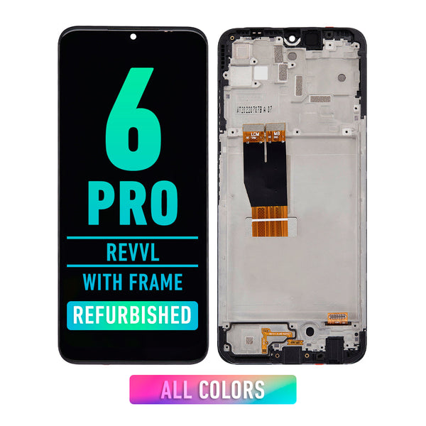 T-Mobile Revvl 6 Pro Pantalla LCD Con Bisel (Reacondicionada) (Todos Los Colores)
