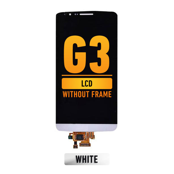LG G3 LCD Pantalla LCD Sin Bisel (Blanca)