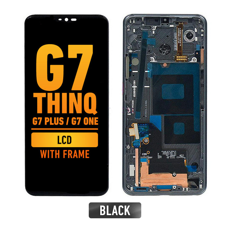 LG G7 ThinQ / G7 Plus / G7 One Pantalla LCD Con Bisel (Negro)