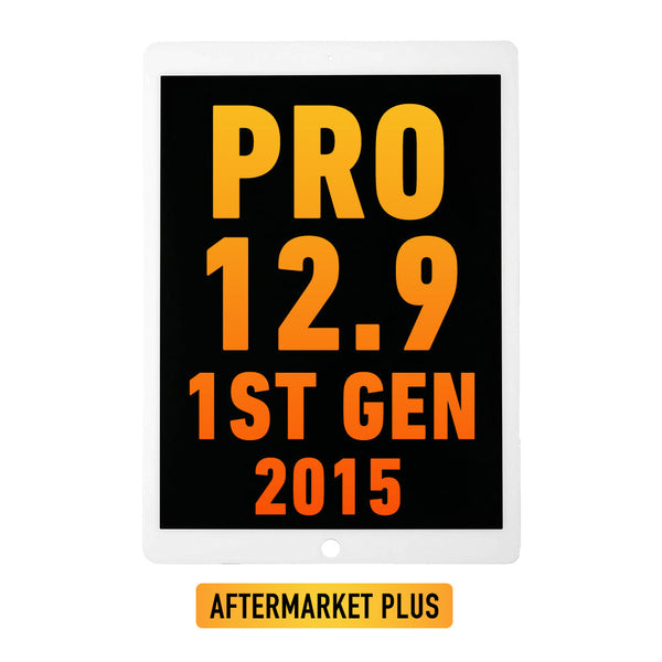 iPad Pro 12.9" (1st Gen, 2015) Pantalla LCD Con Digitalizador Y Placa Hija Flex Preinstalado (Aftermarket Plus) (Blanco)