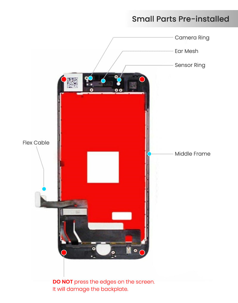 iPhone 7 Plus Pantalla LCD (Aftermarket | IQ5) (Negro)