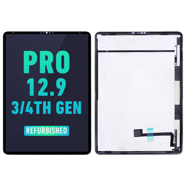 iPad Pro 12.9 (3rd Gen, 2018) / iPad 12.9 (4th Gen, 2019) Pantalla LCD Con Digitalizador Y Placa Hija Flex Preinstalado (Reacondicionada) (Todos Los Colores)