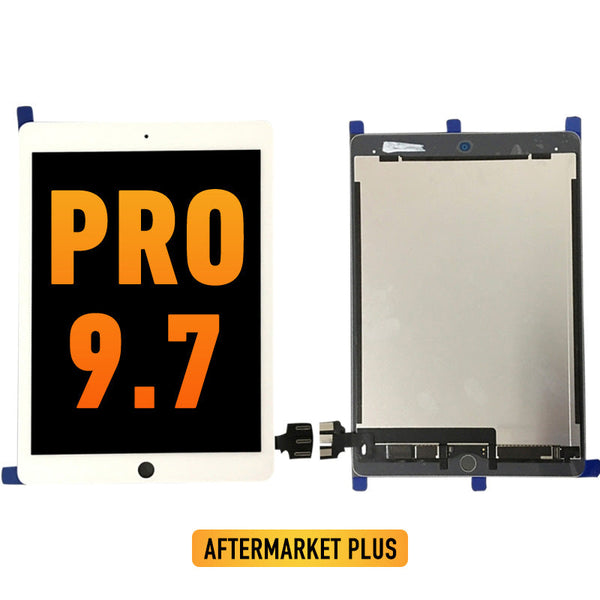 iPad Pro 9.7 Pantalla LCD De Reemplazo Con Digitalizador (Sleep / Wake Sensor Flex Preinstalado) (Aftermarket Plus) (Blanco)