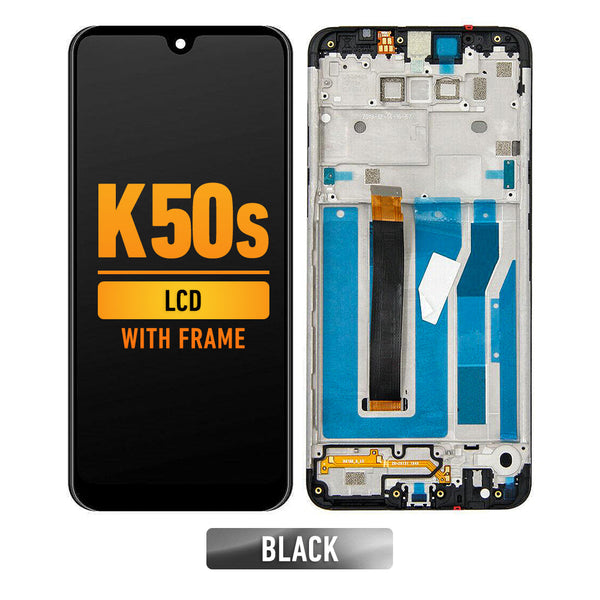 LG K50s Pantalla LCD Con Bisel (Reacondicionada) (Negro)