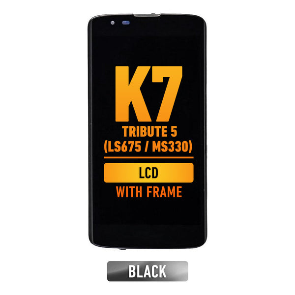 LG K7 / Tribute 5 (LS675/MS330) Pantalla LCD Con Bisel (Negro)