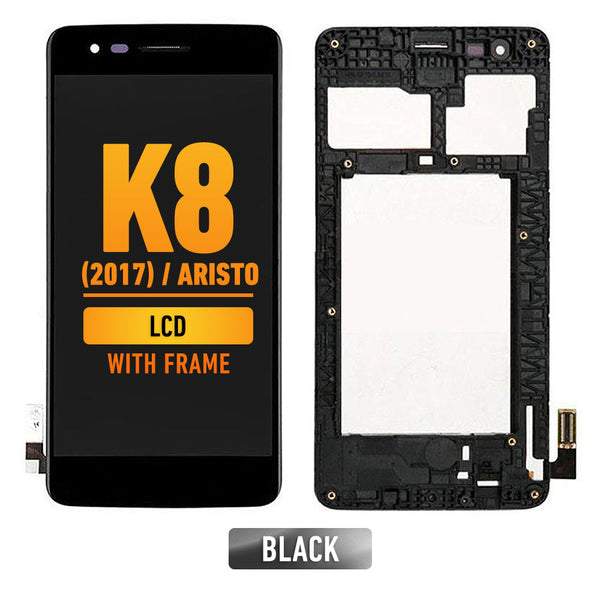 LG K8 (2017) / Aristo Pantalla LCD Con Bisel (Version US) (Negro)