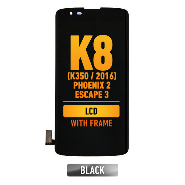LG K8 (K350/2016) / Phoenix 2 / Escape 3 Pantalla LCD Con Bisel (Negro)