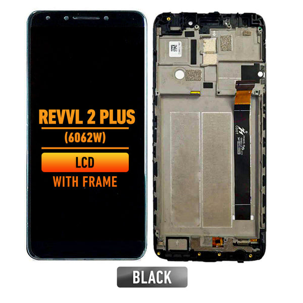 Revvl 2 Plus (6062) - Pantalla LCD Con Bisel (Reacondicionada) (Negro)