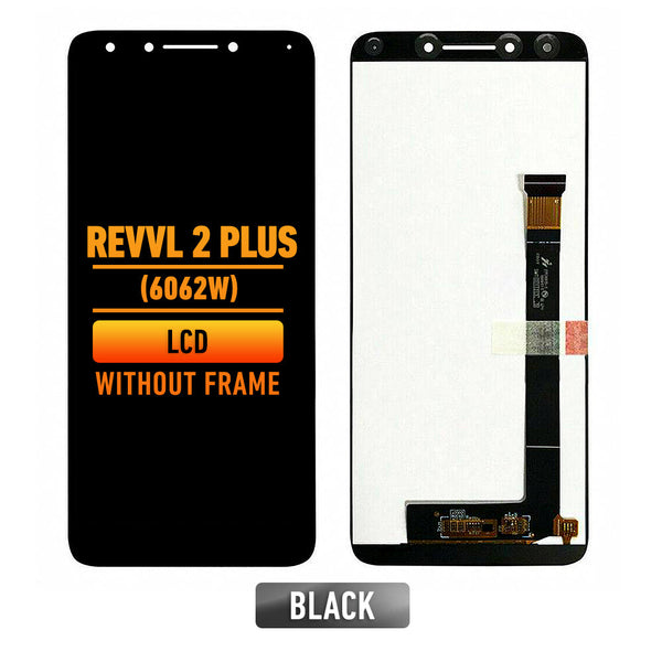 Revvl 2 Plus (6062W) / Alcatel 7 (6062W / 2018) - Pantalla LCD Sin Bisel (Negro)