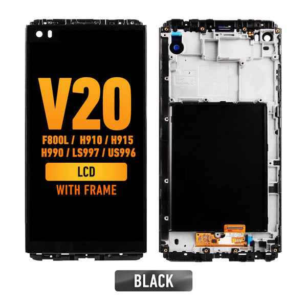 LG V20 (H910) Pantalla LCD Con Bisel (Negro)